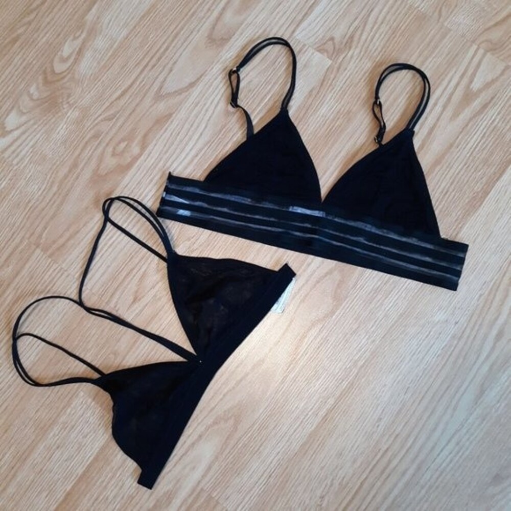 TWOFER DEAL!! Urban Outfitters Out from Under Bralettes LARGE Black bralette D88
